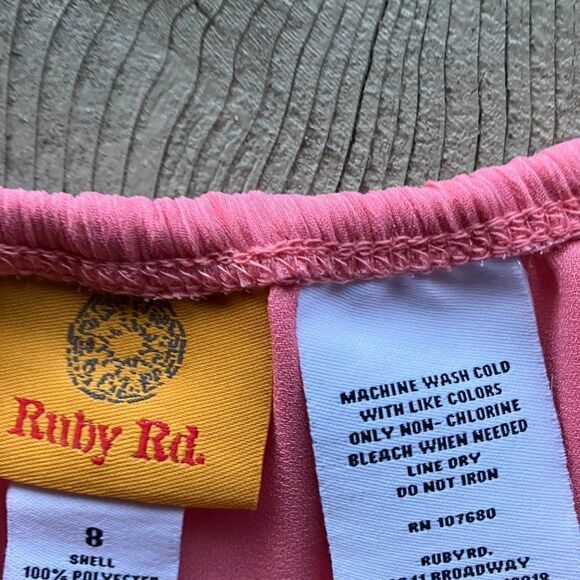 Whimsical 8 Pleated Crinkle Peach Chiffon Maxi Skirt - Picture 3 of 10